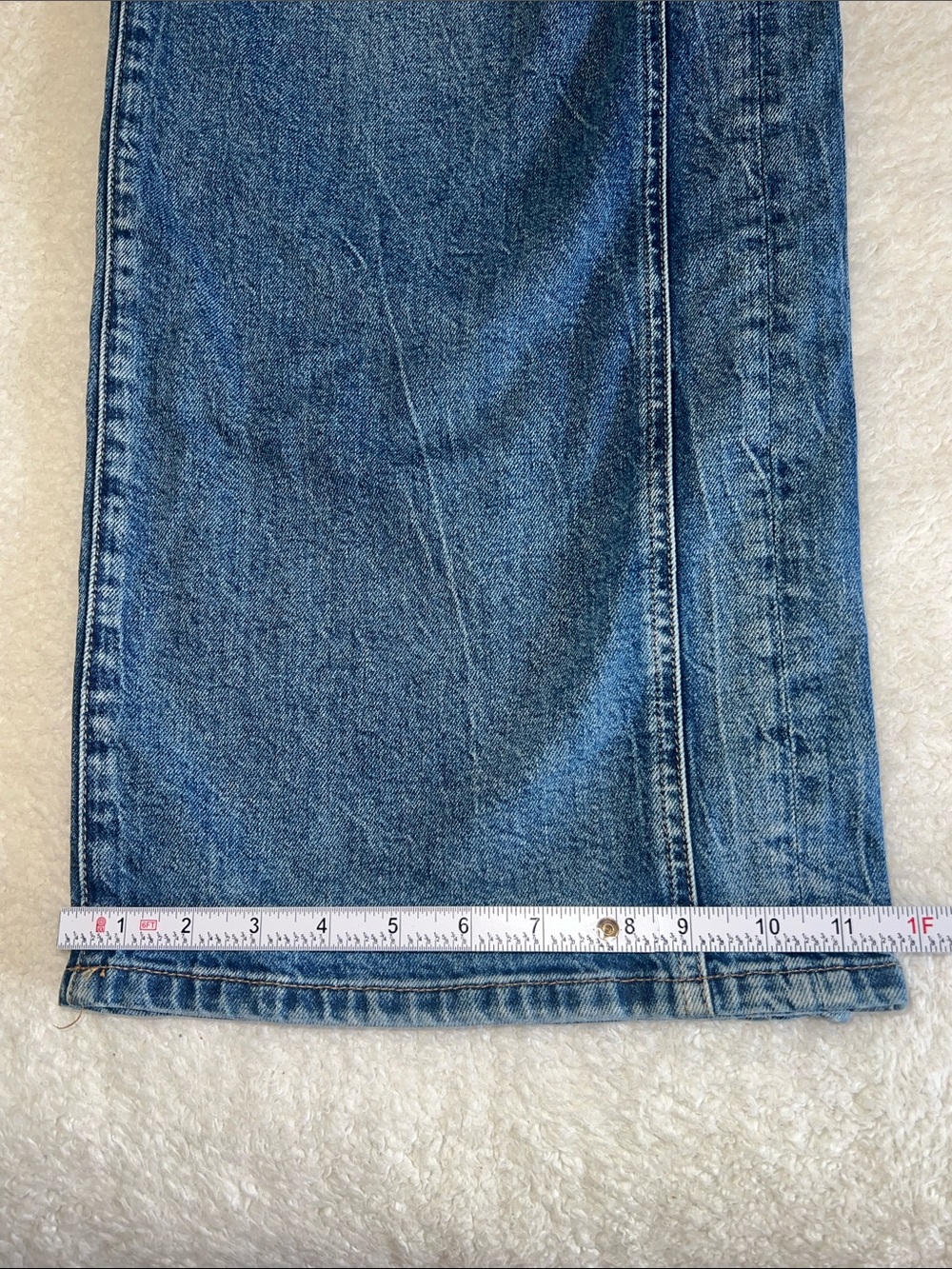 Alice + Olivia Double Waistband Wide Leg Jeans Brooklyn Blue Size 26 - Picture 8 of 12